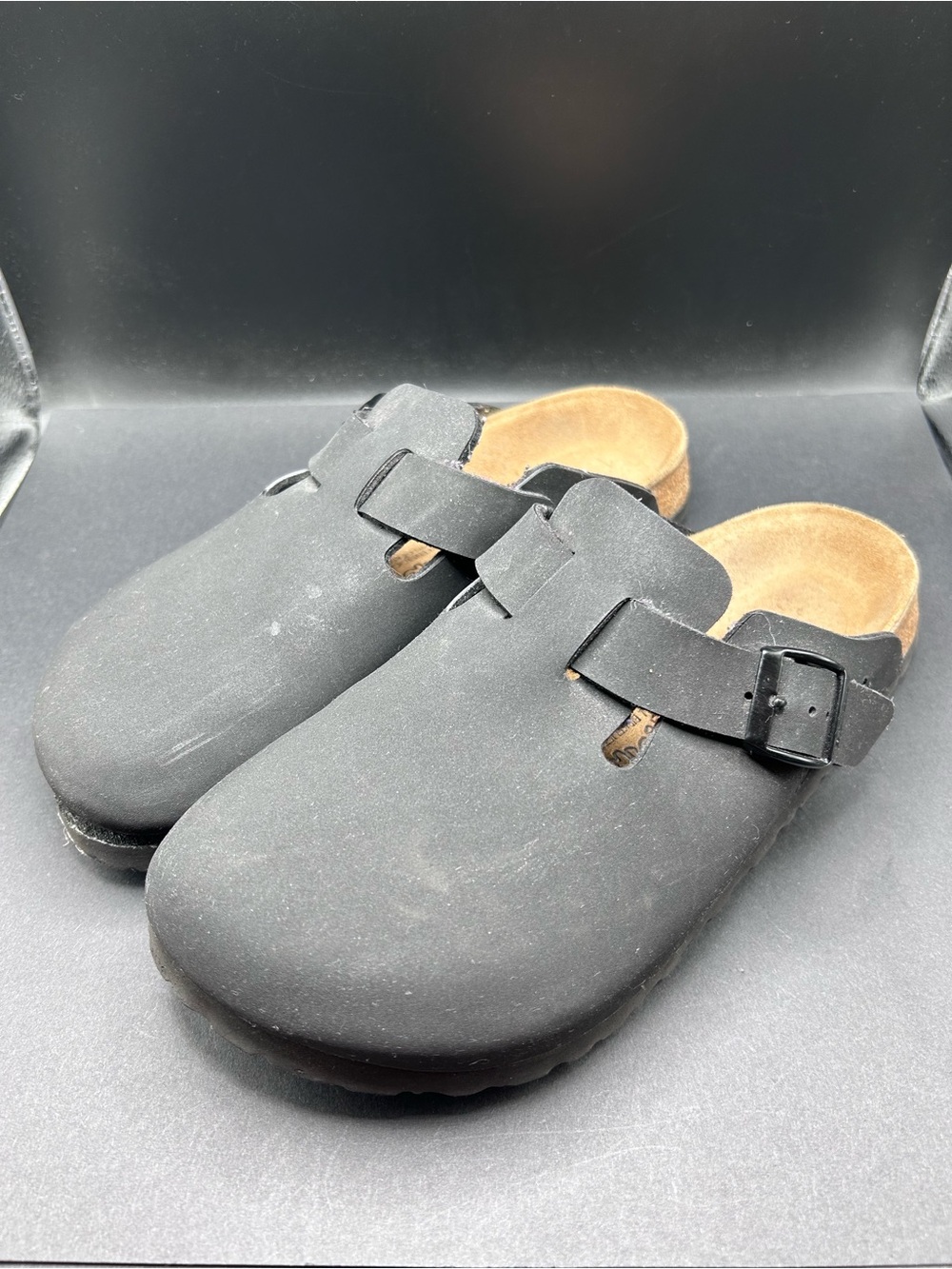 Birkenstock Birki’s Black Oiled Boston Clogs Size 37 L6M4 AS IS